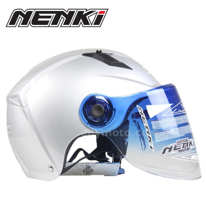 129 Men Women Open Half Face Helmet Scooter Street Cruiser Chopper Touring Motorbike Sun Shield Lens@2